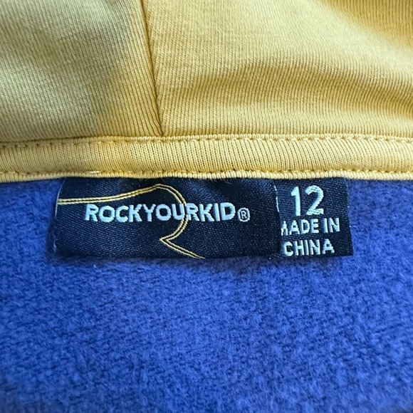 Rock Your Kid Dino Hoodie Size 12 - Picture 4 of 6
